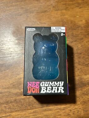 Needoh Blue Gummy Bear Squishy Toy